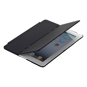 【クリックでお店のこの商品のページへ】【わけあり在庫処分】iPad2ハードケース(フラップ＆スタンド・ブラック) PDA-IPAD28BK