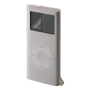 【クリックでお店のこの商品のページへ】【在庫処分】 iPod nanoシリコンケース(液晶保護フィルム付・クリア) PDA-IPOD25CL