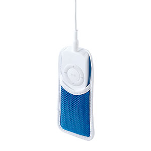 【クリックでお店のこの商品のページへ】【在庫処分】 iPodシャッフルケース(ブルー) PDA-IPOD7BL