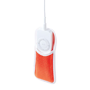 【クリックでお店のこの商品のページへ】【在庫処分】 iPodシャッフルケース(オレンジ) PDA-IPOD7D