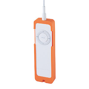 【クリックでお店のこの商品のページへ】【在庫処分】 シャッフルシリコンプロテクター(オレンジ) PDA-IPOD8D