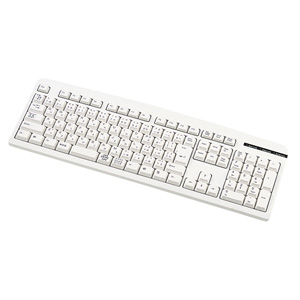 【クリックでお店のこの商品のページへ】日本語109キーボード(USB・ホワイト) SKB-109LU
