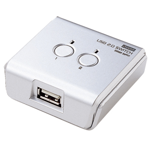 【クリックで詳細表示】USB2.0手動切替器(2：1) SW-US22