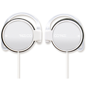 【クリックで詳細表示】携帯電話用耳掛けステレオヘッドホン(ホワイト) T-621