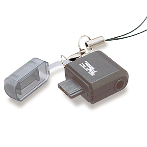 【クリックで詳細表示】携帯電話用ステレオ変換アダプター(ブラック) T-624