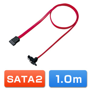 【クリックでお店のこの商品のページへ】L型シリアルATA2ケーブル(1m) TK-SATA-1LLA