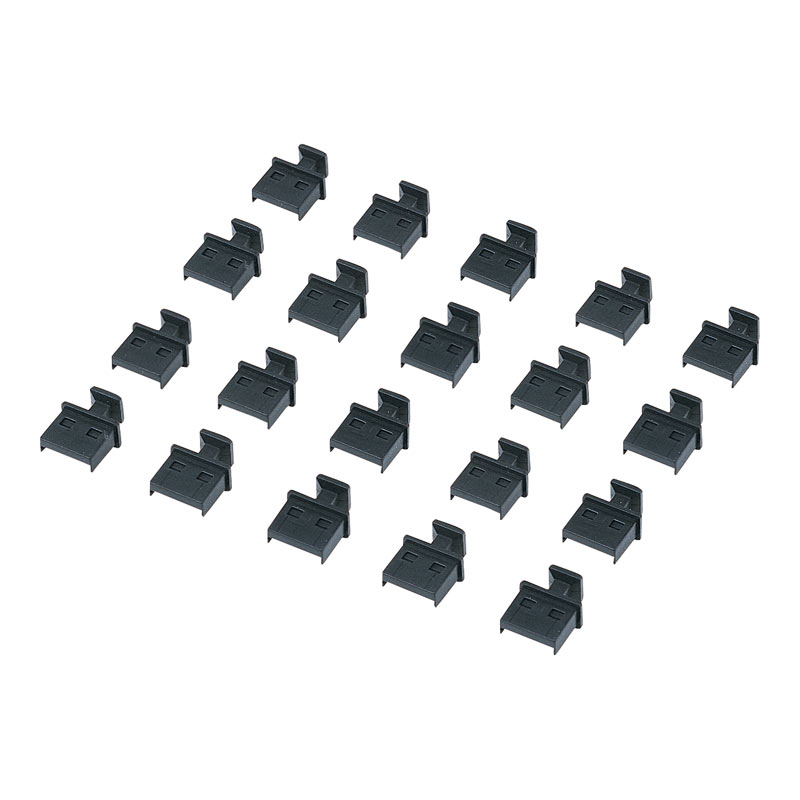 USBコネクタキャップ USB Aコネクタ用 20個入り ブラック[TK-UCAP20]