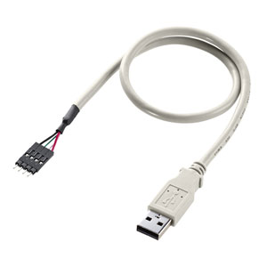 USBケーブル（USB Aコネクタ-バラ4P オス）