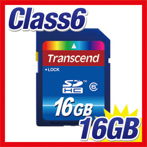 【クリックでお店のこの商品のページへ】SDHCカード 16GB Class6 Transcend社製 TS16GSDHC6 TS16GSDHC6