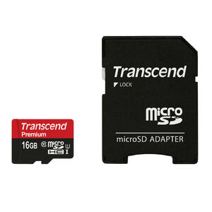"microSDHCカード 16GB Class10 UHS-I対応 SDカード変換アダプタ付き Premium Nintendo Switch対応 Transcend製 microSDカード"