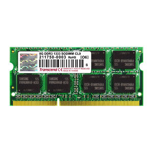 "Transcend ノートPC用増設メモリ 8GB DDR3-1333 PC3-10600 SO-DIMM TS1GSK64V3H"