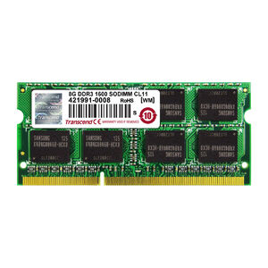 "Transcend ノートPC用増設メモリ 8GB DDR3-1600 PC3-12800 SO-DIMM TS1GSK64V6H"