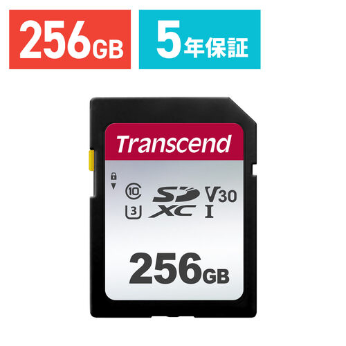 Transcend SDXCカード 512GB Class10 UHS-I U3 V30 TS512GSDC300S 
