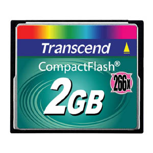 【クリックで詳細表示】Transcend コンパクトフラッシュカード(2GB・266倍速) TS2GCF266