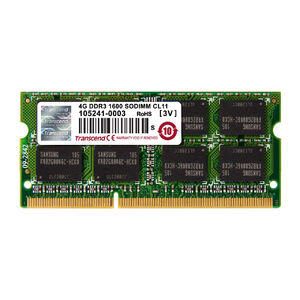 "Transcend ノートPC用増設メモリ 4GB DDR3-1600 PC3-12800 SO-DIMM TS512MSK64V6N "