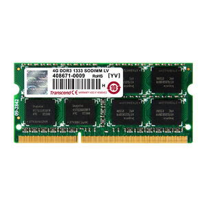 "Transcend ノートPC用増設メモリ 4GB DDR3L-1333 PC3L-10600 SO-DIMM 1.35V（低電圧）/1.5V両対応 TS512MSK64W3N DDR3-1333"