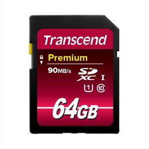 "Transcend SDXCカード 64GB Class10 UHS-I対応 Premium TS64GSDU1 SDカード"