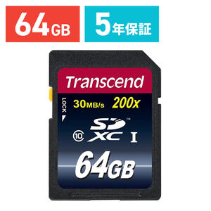 【クリックで詳細表示】Transcend SDXCカード 64GB Class10 TS64GSDXC10 TS64GSDXC10