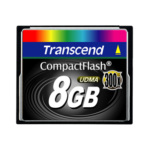 【クリックでお店のこの商品のページへ】Transcendコンパクトフラッシュカード(8GB・300倍速) TS8GCF300