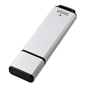 【クリックでお店のこの商品のページへ】USB2.0フラッシュメモリー(16GB・シルバー) UFD-A16G2SV