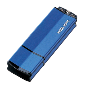 【クリックでお店のこの商品のページへ】USBフラッシュメモリー(4GB・ブルー) UFD-RA4G2BL