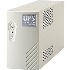 【クリックでお店のこの商品のページへ】小型無停電電源装置(420VA) UPS-420D
