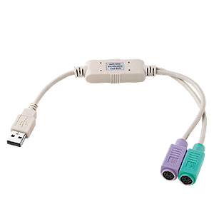 【クリックでお店のこの商品のページへ】USB-PS2コンバータケーブル USB-CVPS2