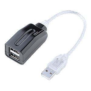 【クリックでお店のこの商品のページへ】USB2.0ハブ(2ポート・ブラック) USB-HUB213BK