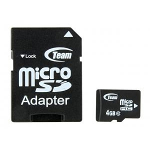 【クリックでお店のこの商品のページへ】マイクロSDHC(microSDHC) Class6対応 SDアダプタ付 4GB YT-METHM4G