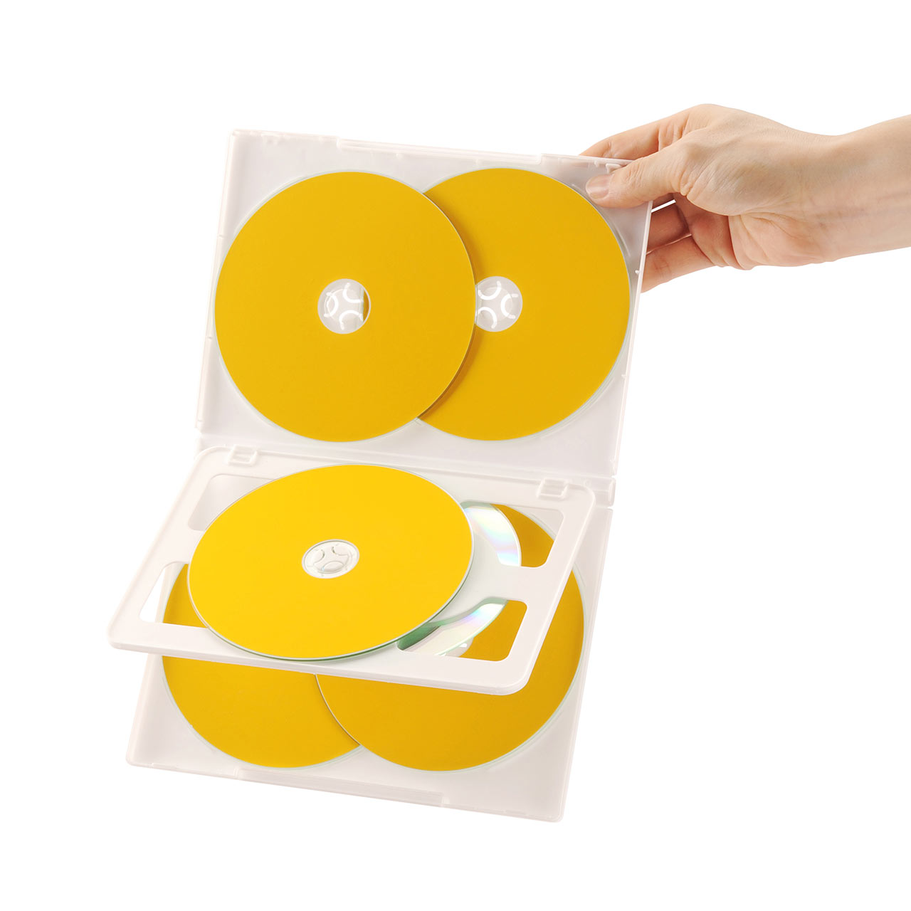 サンワサプライ DVDトールケース(6枚収納・3枚セット・ブラック) DVD-TN6-03BKN