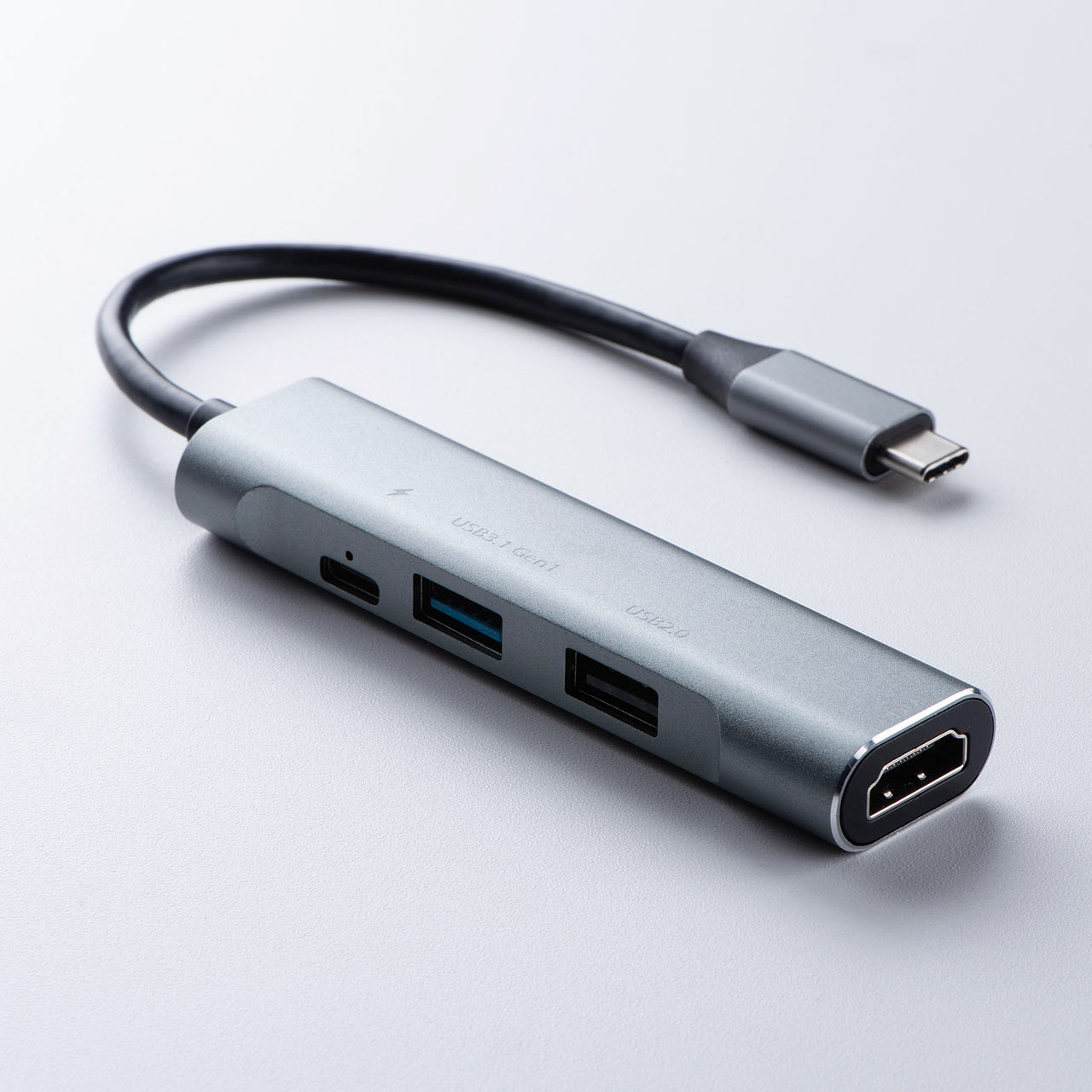 USB Type-Cハブ（USB PD充電・60W対応・HDMI出力・MacBook・iPad Pro