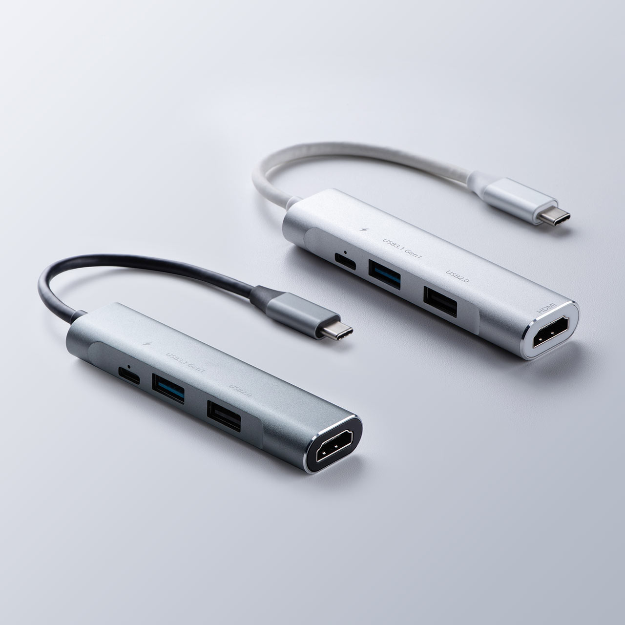 USB Type-Cハブ（USB PD充電・60W対応・HDMI出力・MacBook・iPad Pro 
