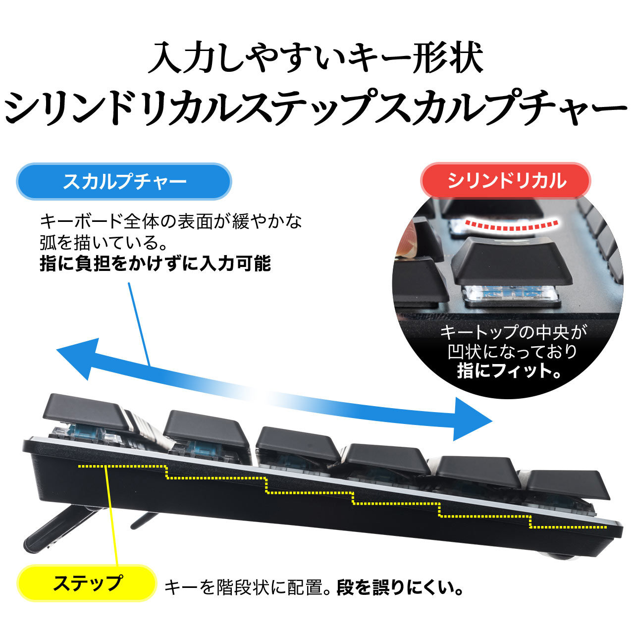 メカニカルキーボード（青軸・赤軸・テンキーレス・メカニカル・バック 