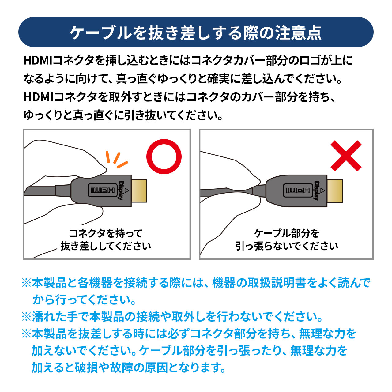 HDMIケーブル 光ファイバー AOC 8K/60Hz 4K/120Hz バージョン2.1準拠品