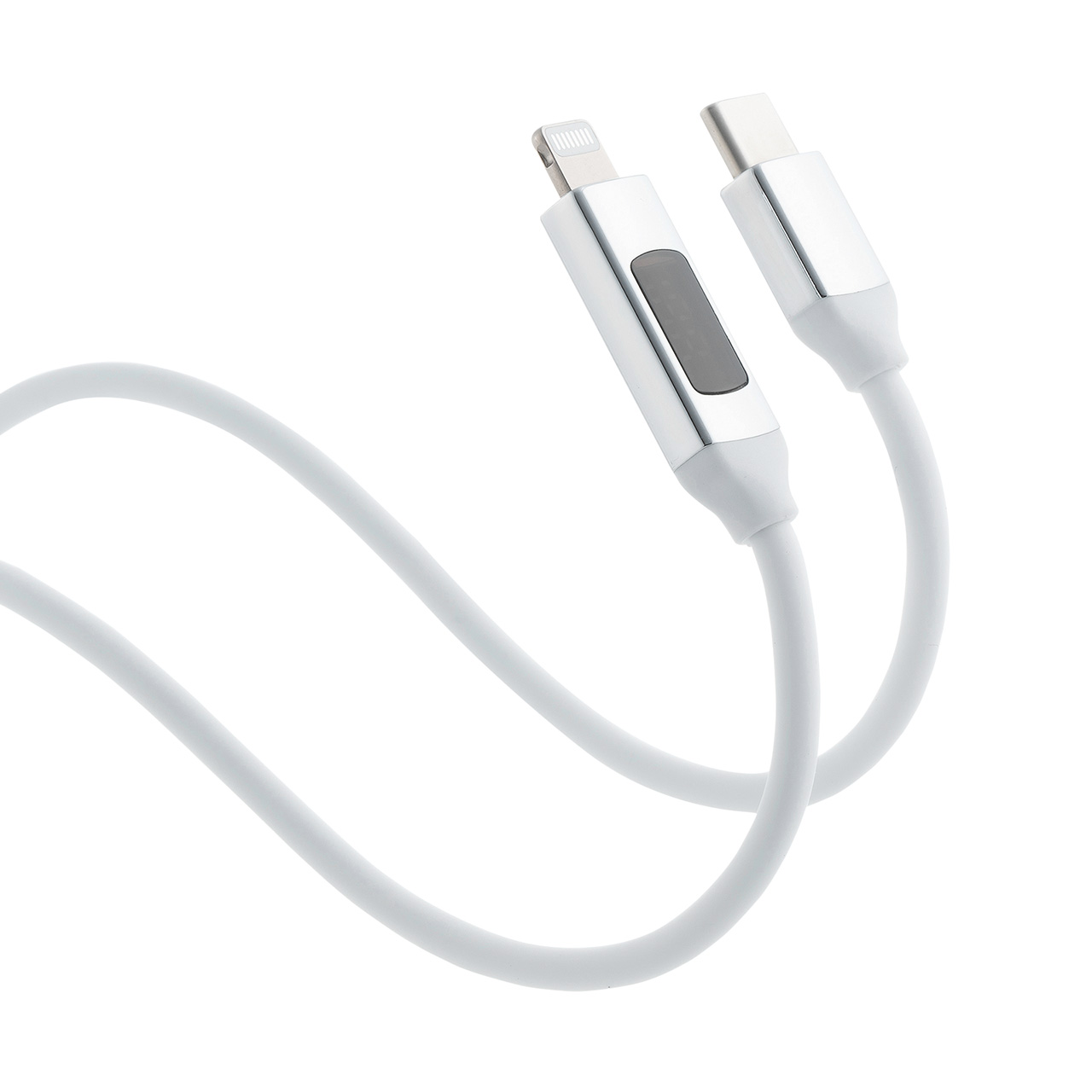 PD電力表示機能付き USB Type-C Lightning ケーブル Apple MFi認証品