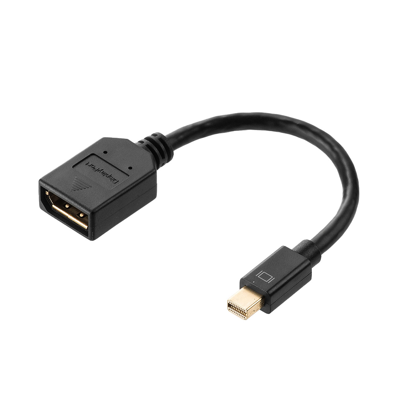 Mini DisplayPort-DisplayPort変換アダプタケーブル(4K/60Hz対応・Thunderbolt変換・バージョン1.2準拠・ブラック）  500-KC029の販売商品 | 通販ならサンワダイレクト